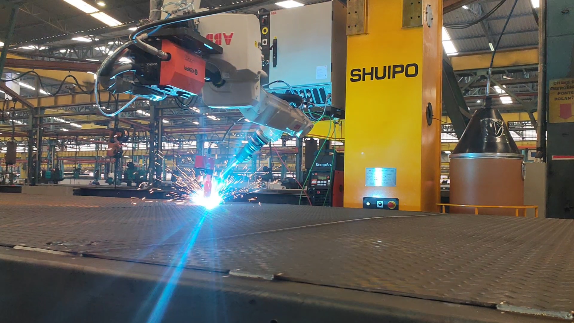 Bottom Plate Automatic Welding Robot Workstation