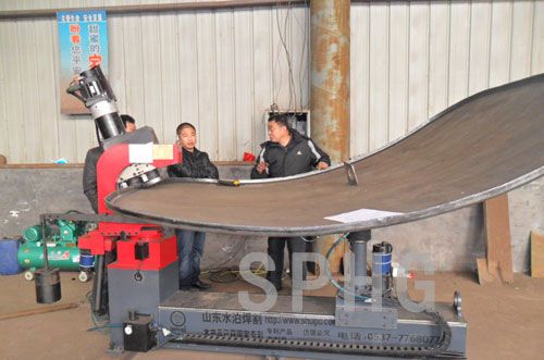  No Template Irrgeular Dished Head Folding Machine