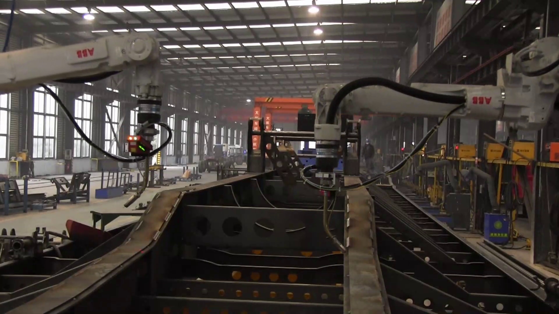 Vision-guided frame welding robot