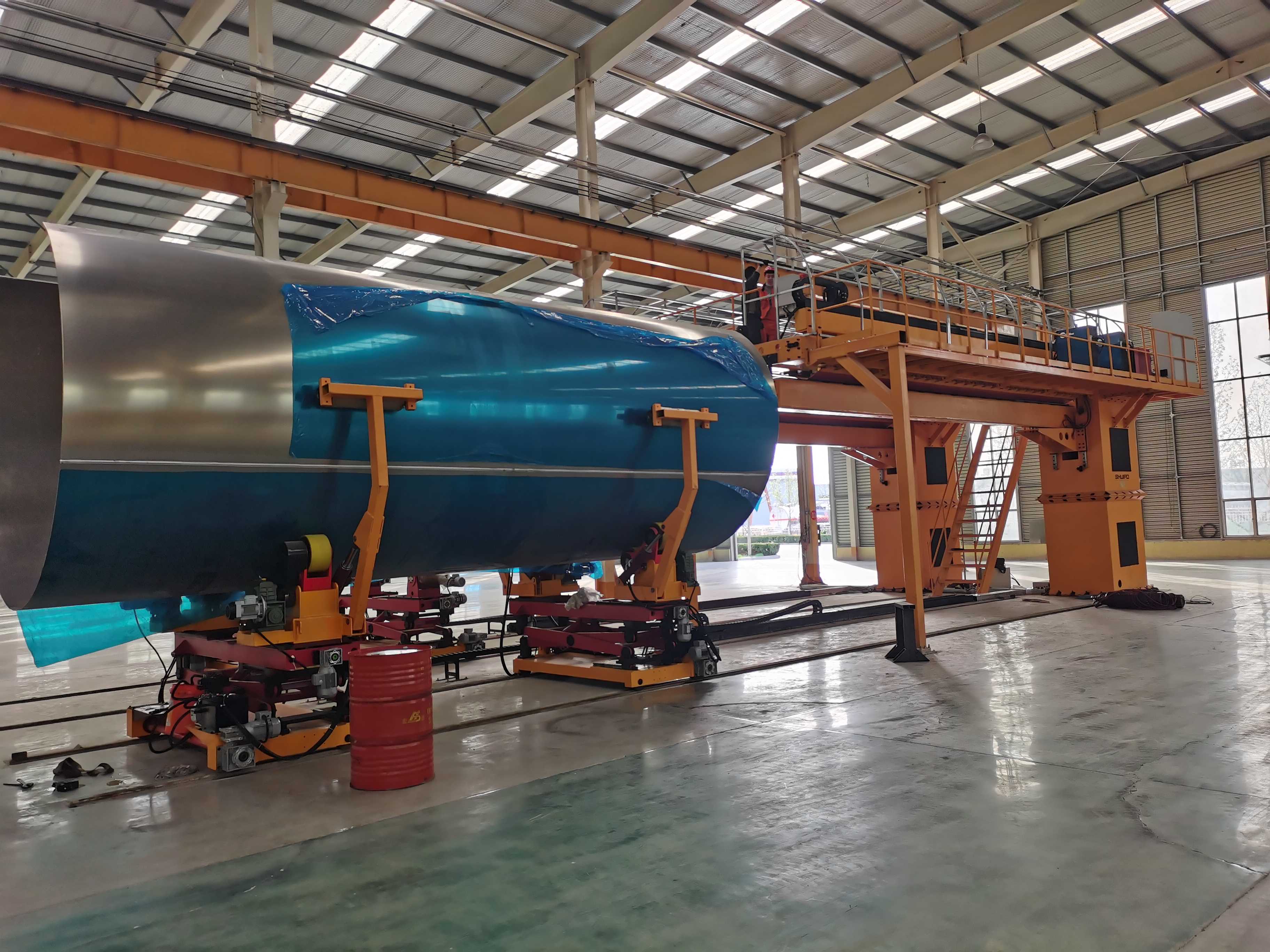 Tank truck intelligent production line