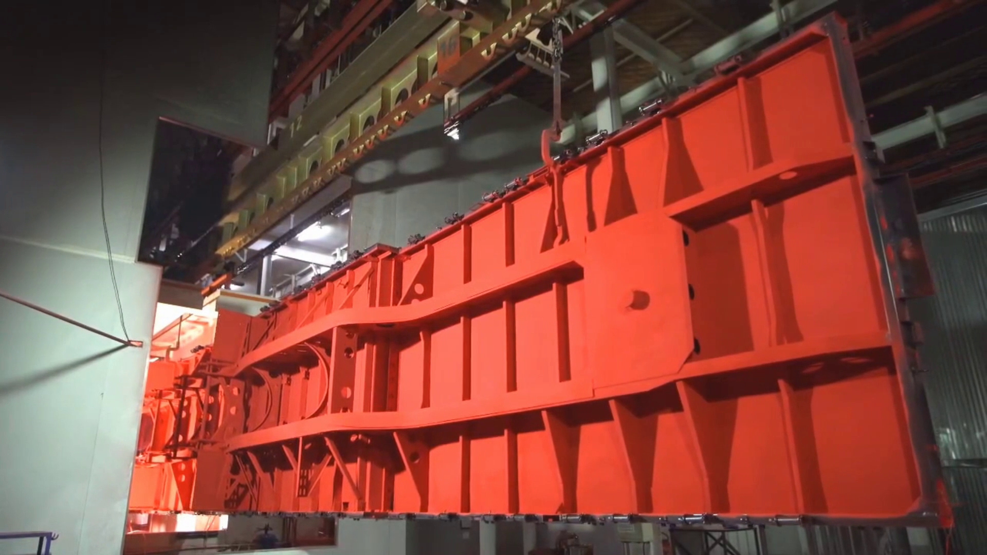 The semi-trailer chassis intelligent production line